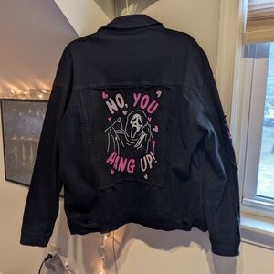 NWOT Rare Spirit Ghostface Denim Jean Jacket '24